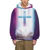Христианский Иисус Толстовка с длинным рукавом Мужская Модная Пуловер Крутые 3D Принты Толстовки Бог Свободные Топы
