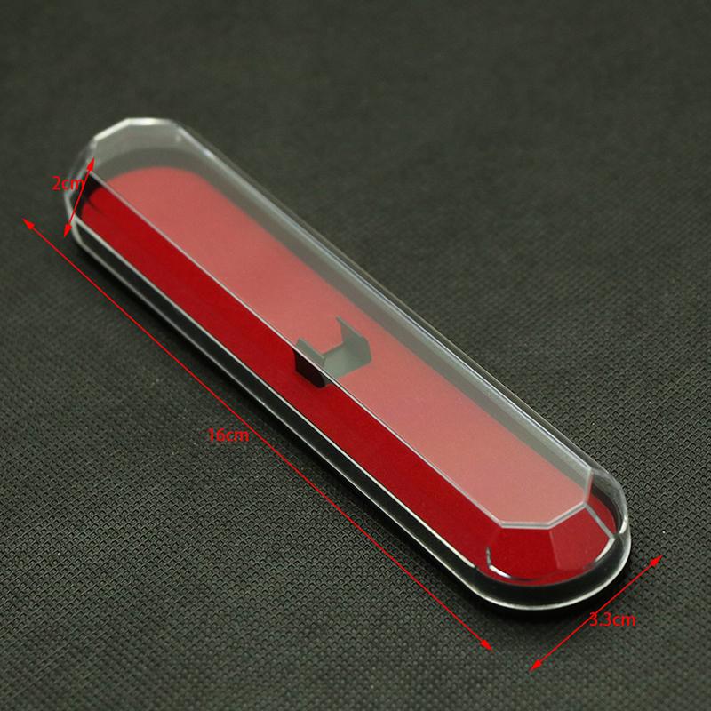 1Pcs Metal Rectangle Horses mouth Tin Box fountain Pen Box Case Stationery Organizer School Office Use Transparent