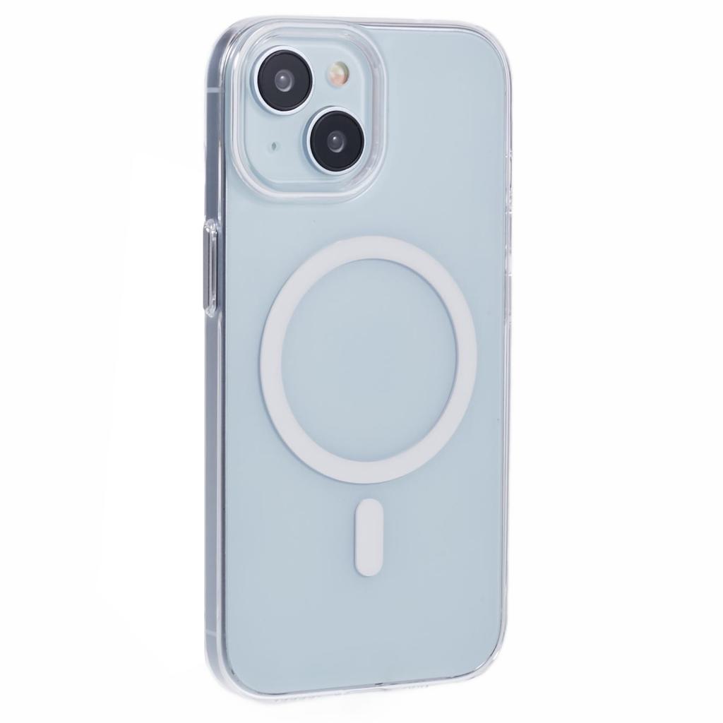 Для iPhone 13 Магнитный чехол для телефона Утолщенная жесткая поликарбонатная крышка с металлическими кнопками