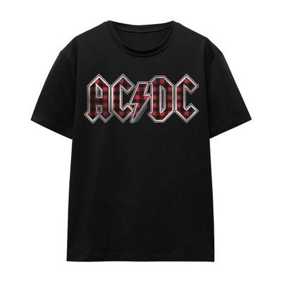 AC/DC Унисекс футболка с логотипом в клетку для взрослых