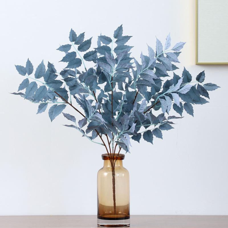 Simulation leaf bundle Lingxiao leaf wedding simulation flower ceiling road guide scene with flowers simulation green plants