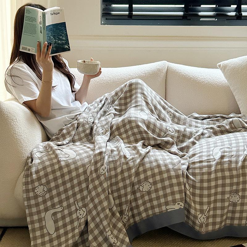 Полотенце из бамбукового волокна, одеяло для офиса, обеденного перерыва, кондиционер, многофункциональное одеяло для отдыха с ощущением холода