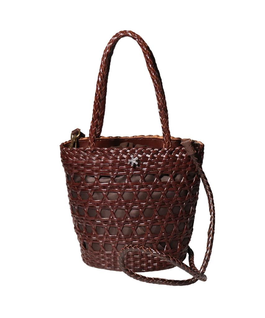 Elke Bloem Lagos Dark Brown Leather Tote Bag