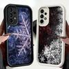 Мягкий чехол для телефона с рисунком снежинки, зимний, холодный, для Samsung Galaxy A17 A16 A26 A36 A56 A15 A25 A35 A55 A14 A24 A34 A54 A13 A23 A33 A5