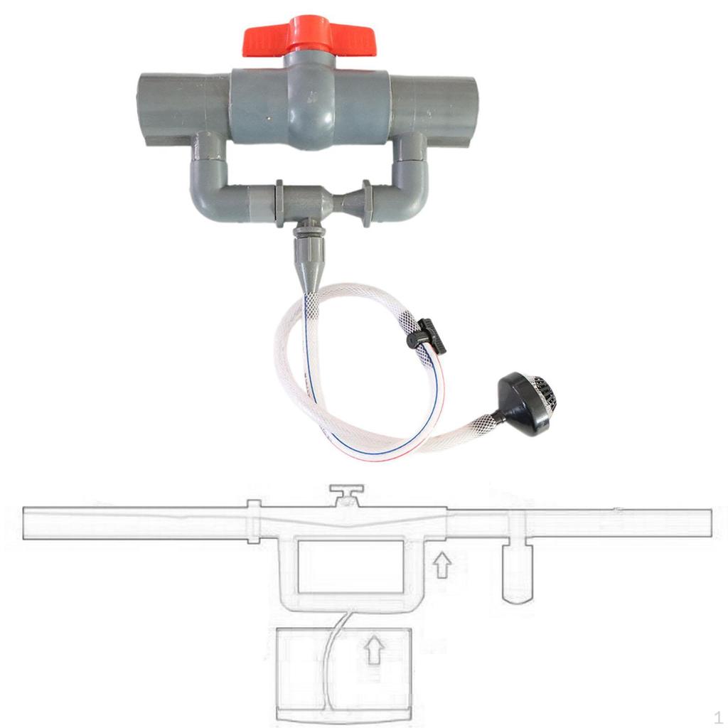 Комплект инжектора удобрений Вентури для полива Смеситель удобрений Простой в использовании Резьбовой интерфейсный компонент