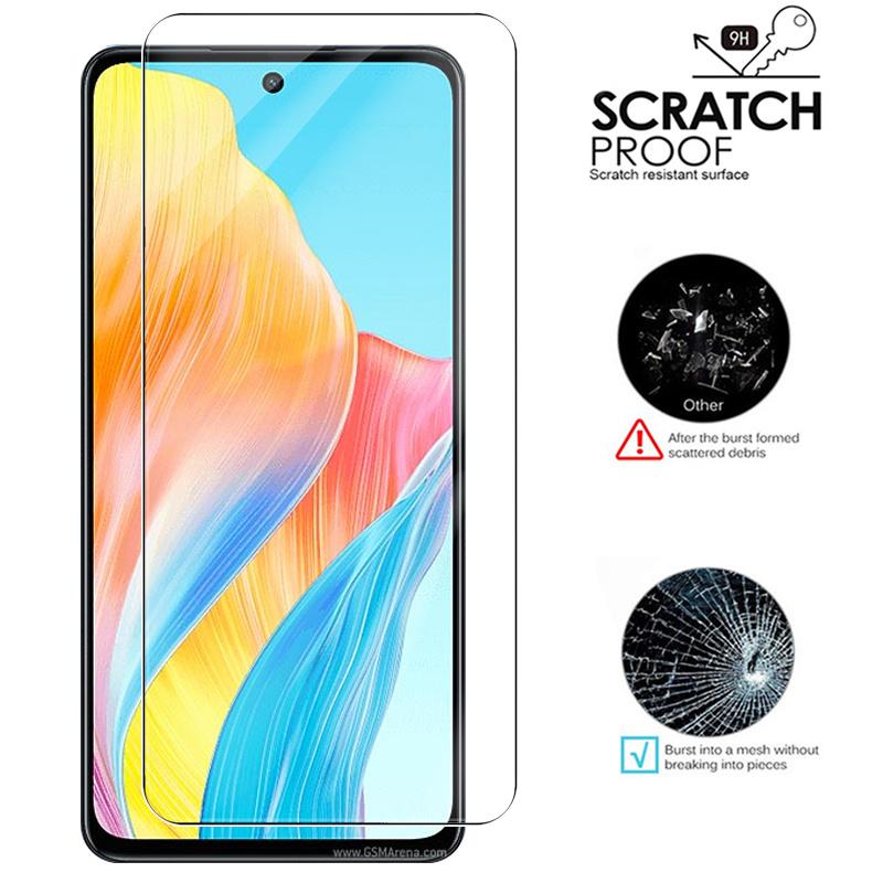 4 шт. Full HD прозрачная защитная пленка для экрана из закаленного стекла для Oppo A98 5G/A78/A78 5G