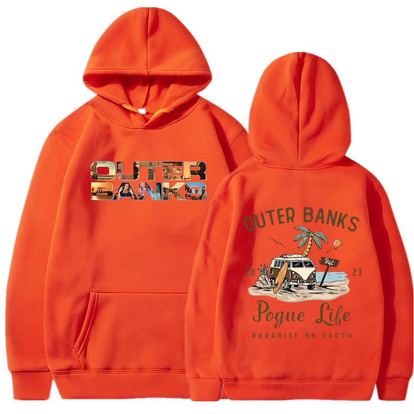 Толстовка с капюшоном из американского сериала «Внешние банки 3» Harajuku Aesthetic Pogue Life Толстовки с рисунком John B JJ Maybank Толстовка с капюшоном унисекс