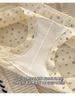 4-pack pure cotton antibacterial crotch small floral mid waist women's underwear