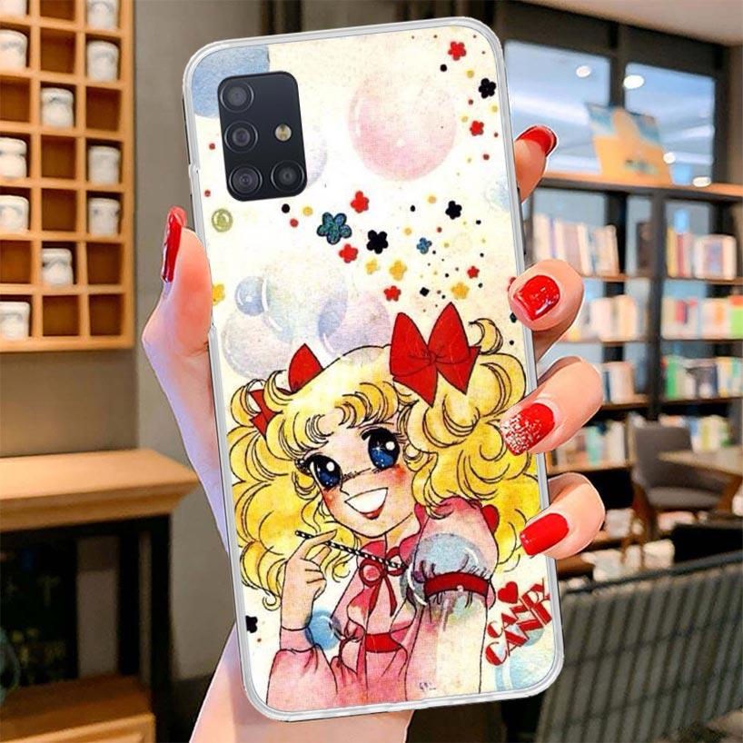 Anime Candy Cover Phone Case For Samsung Galaxy A12 A22 A32 A52 A72 A02S Phone Case Note 20 Ultra 10 S10 Plus A51 A71 A50S A20S