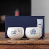 Jun XVII Mutton Fat Jade White Porcelain Tea Cups