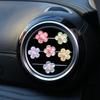 6Pcs Cute Flower Aromatherapy Car Air Outlet Decoration Perfume Clip Air Freshener Colorful Flora Decor Auto Accessories
