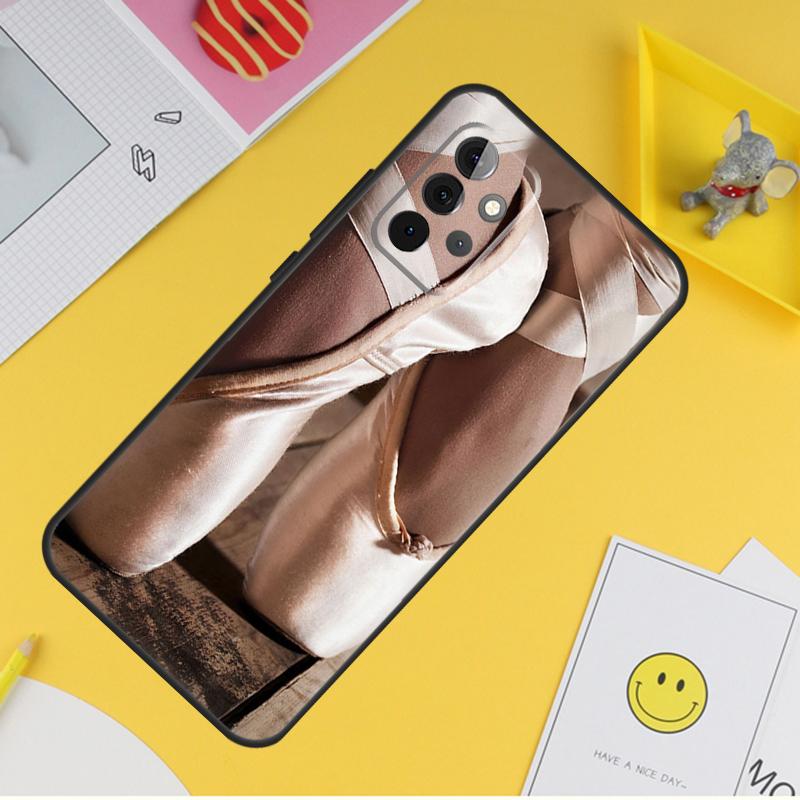 Балетки пуанты для Samsung Galaxy A14 A34 A54 A12 A32 A52 A51 A71 A53 A33 A13 A15 A25 A35 A55 Чехол для телефона