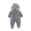 Infant Fleece Hoodie Jacket Winter Warm Jacket Cute Bear Ear  Jumpsuit