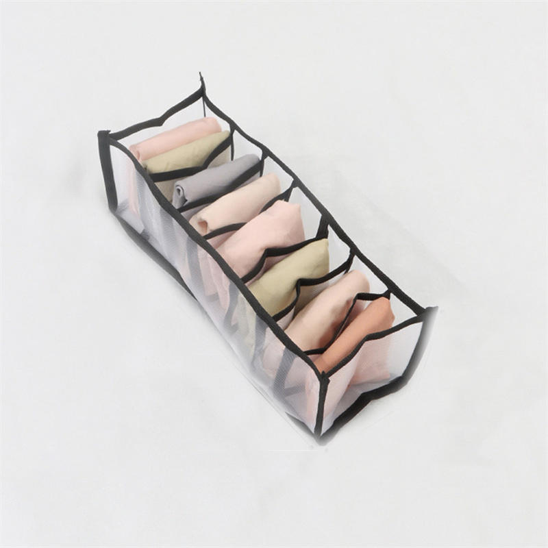 Многоячеечный складной органайзер для нижнего белья, носков, трусиков, выдвижного типа, сумка, экономящая место, складной органайзер для одежды в шкаф, коробка для хранения