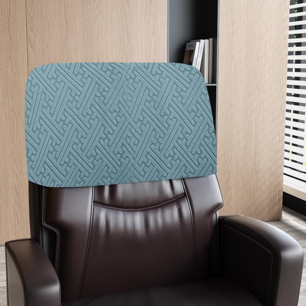 Dust-proof Chair Head Cover Stretchable Hand Washable Chair Back Protection Comfortable Thickened Elastic Chair Cover