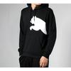 Puma Вязаная толстовка с большим логотипом Мужские топы Черный 580566-01