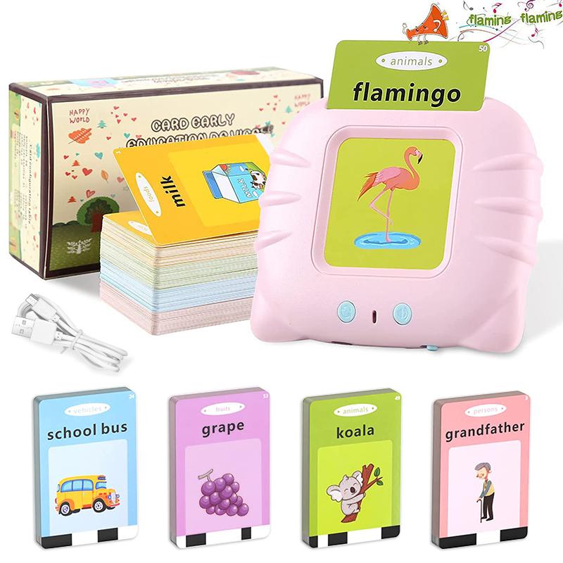 Talking Flash Cards for Toddlers, 224 Sight Words English Learning Electronic Book for Kids Educational Play