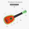 Children's Ukulele 12.8 Inch Music Toy with Pick Small Guitar Learning Tool for Ages 1 And Up