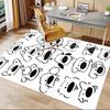1PC Cartoon Dog Non-Slip Floor Carpet Compatible for Office&Living Room&Bedroom&Dining room - Flat-Weave Machine-W286
