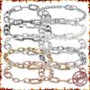 Новый популярный браслет S925 Silver ME Series, двухцветный браслет Love Chain Link, женский браслет с жемчугом и логотипом, подходит для очаровательных ювелирных изделий