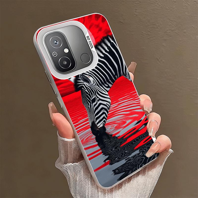 Zebra Stripe Black White Soft Phone Case for Xiaomi Redmi 15C 15 14C 13C 12C Poco X5 X6 X7 Pro X3 F8 F7 Ultra M8 13 12 Cover Bac