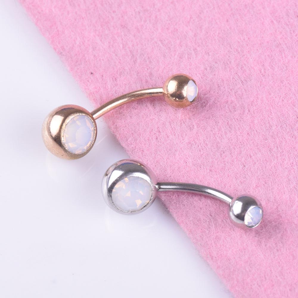 Rose Gold Opal Belly Ring - Hot Selling Navel Jewelry