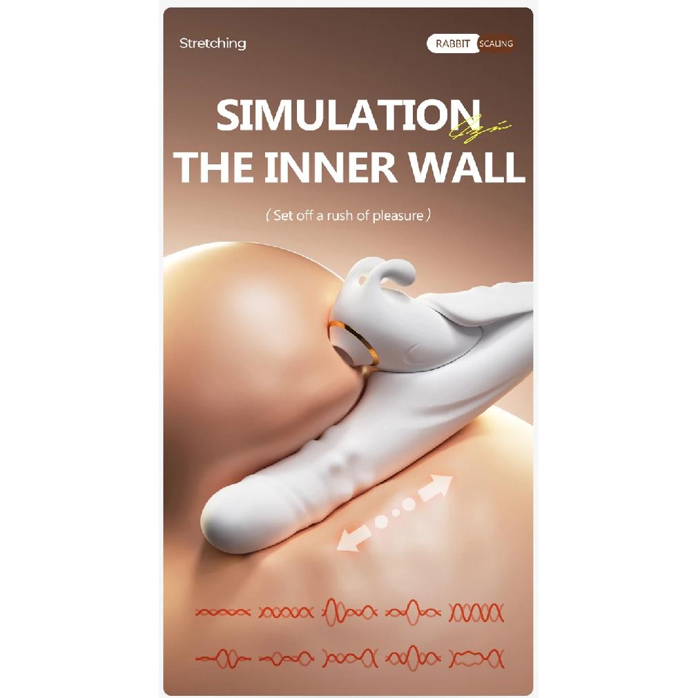 Thrusting Vibrator Detachable Sucker Orgasm Clitoris Stimulator APP Control 9 Sucking & 9 Telescopic Modes Sex Toys for Wome