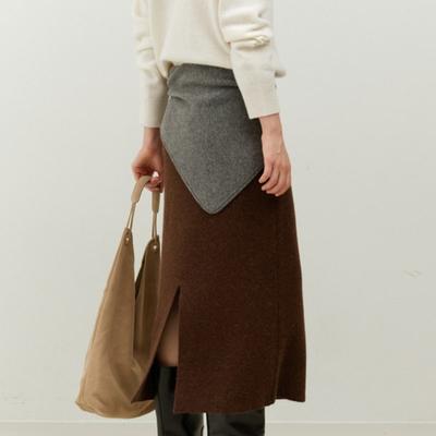 THE RYE Triangle Wool Scarf(Grey)