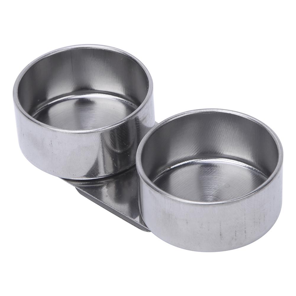 Double Stainless Steel Art Pallete Clip Pot Large Oil Painting Container with Lid