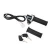 Electric Bike Twist Throttle Grip Lock Key Set LED Indicator for Motorcycle Scooter 48V