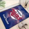 Custom Name Rug Neon Lights Minnesota Area Rug Suitable for Indoor And Outdoor,Carpets for Homes, Offices,Living Rooms,Home Decor,Christmas Gift