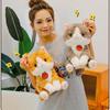 Adorable Big Face Cat Plush Toy Soft Stuffed Animal For Kids Bedroom Decor