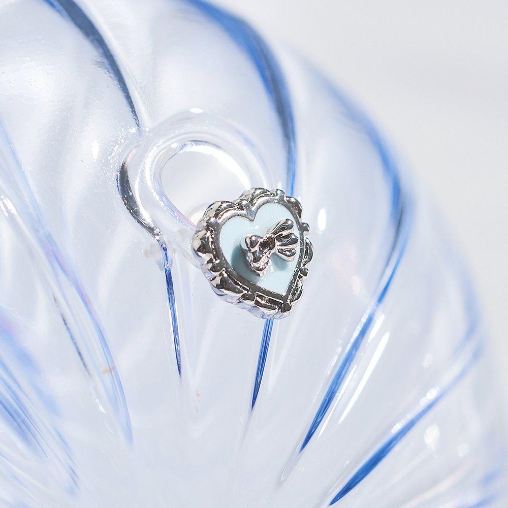 [Пост из серебра 925 пробы] Вязаные синие серьги