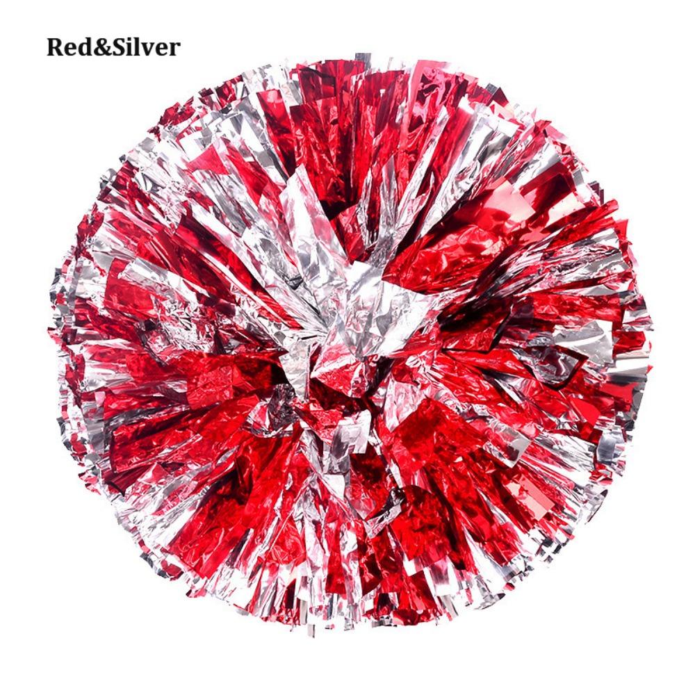 Multicolors Kids Game Pom Poms 25cm Cheering Ball Dance Party Concert Decorator