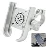 GUB P40 Phone Holder Stand 360 Degree Adjustable Bracket for Motorcycle Bicycle Scooter(Argent )