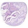Senko DECORMUSEE Samira Toilet Lid Cover with Adhesive Lavender Damask Antibacterial and Odor Made In Product Number 32052 Sheet, Pattern, Resistant,