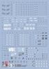 Fluorescent Water-slide Decals for HG, RG, EG, MG, MGSD, PG, RE HiRM Robot MS Detail Up (RG 1144 RX-78-3 G-3 Gundam Ver. 2.0) [Used]