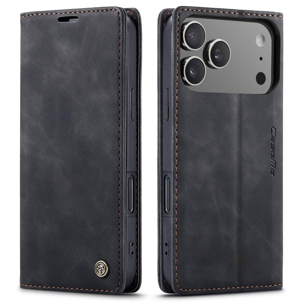 Кожаный кошелек-книжка для iPhone 17/17 Pro/17 Pro Max/Air, Магнитная обложка-книжка с держателем для карт, Ударопрочная подставка из ТПУ