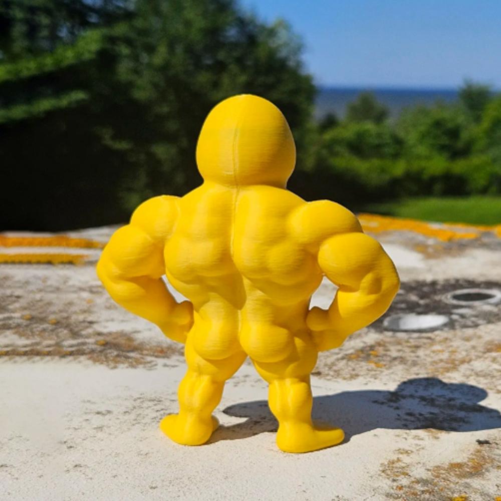 3D Смешная Утка с Мышцами Веселый Подарок на День Рождения Украшение для Офиса Гостиной 3D Печатные Поделки Подарок Злая Утка