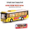 City Sightseeing Bus Model Toy With Sound Light For Kids Play And Collection