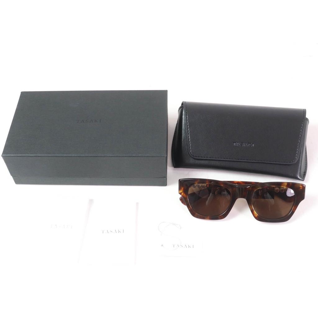 Excellent TASAKI EYEVAN sunglasses balance signature sunglasses With pearl Z0504 Used
