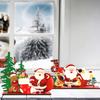 Christmas Table Sign Wooden Snowman Santa Reindeer Xmas Tree Ornaments Merry Christmas