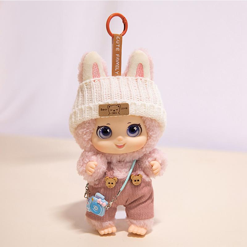 Новый стиль Очаровательная семья Животное 2.0 Плюшевая игрушка Несколько стилей для сочетания с одеждой DIY Кукла Виниловый ПВХ Лицо Подвеска Брелок Подарок для ребенка