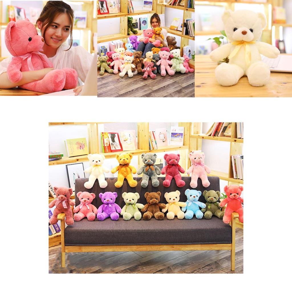 Мягкий и приятный к коже 11,8-21,6 дюйма цветной плюшевый мишка - идеальный подарок для детей и домашнего декора