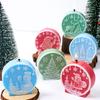 1PC DIY Christmas Crystal Ball Silicone Mold Round Scented Candle Mould Embossed Christmas Tree Snowman Elk Holiday Decor Craft Gift