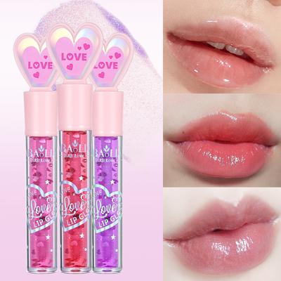 Взрывной 6-цветный жидкий водный блеск для губ Love Mirror Pearlescent Lipstick Lip Gloss Lip Gloss