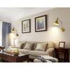Nordic Brass Retro Loft Style Industrial Vintage Wall Lamp Adjustable Swing Arm Wall Light Edison Sconce Applique Murale