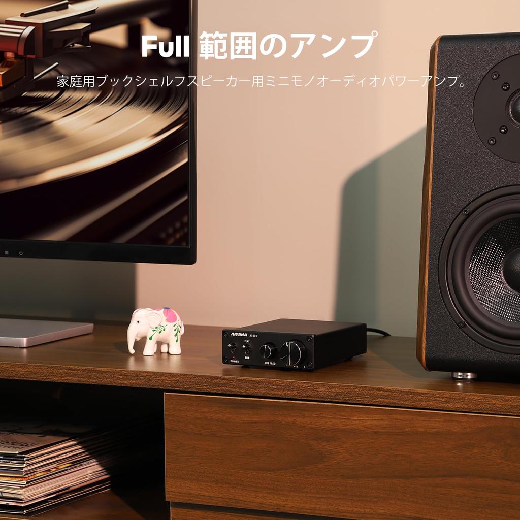 AIYIMA A1001 100 Вт TPA3116 Сабвуфер Класс D HiFi Моно RCA Переключаемая Частота Стерео Усилитель Колонки для Домашних Аудиосистем Усилитель, Усилитель,