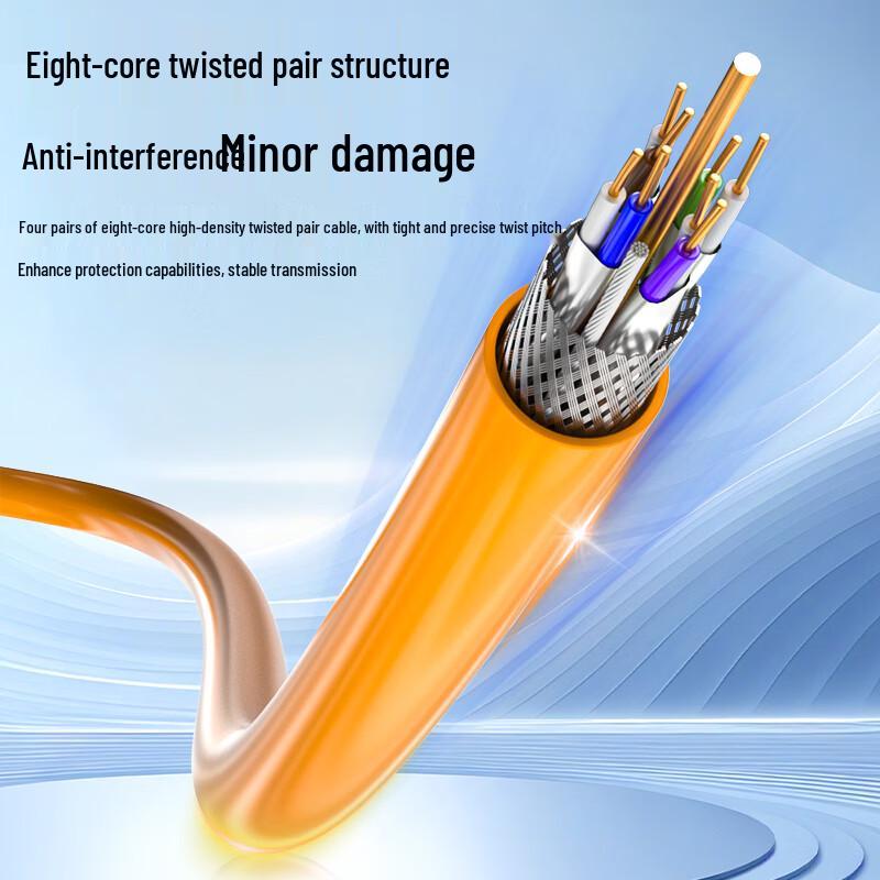 Bausend Cat6a 10 Gigabit Double Shielded Ethernet Cable