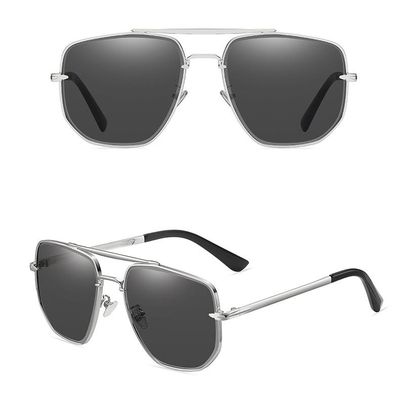Модные мужские солнцезащитные очки Крутые очки для вождения Очки Летние Металлические Винтажные Авиаторы Панк